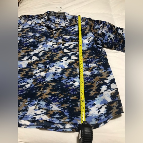 DEMART button down collard blouse  DEMART SZ. XXL - Picture 11 of 12